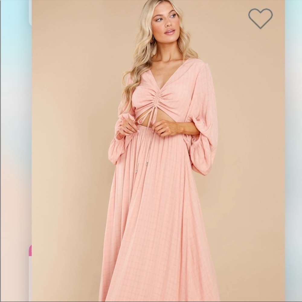 Red Dress Boutique “Going For This” Peach Maxi Dress